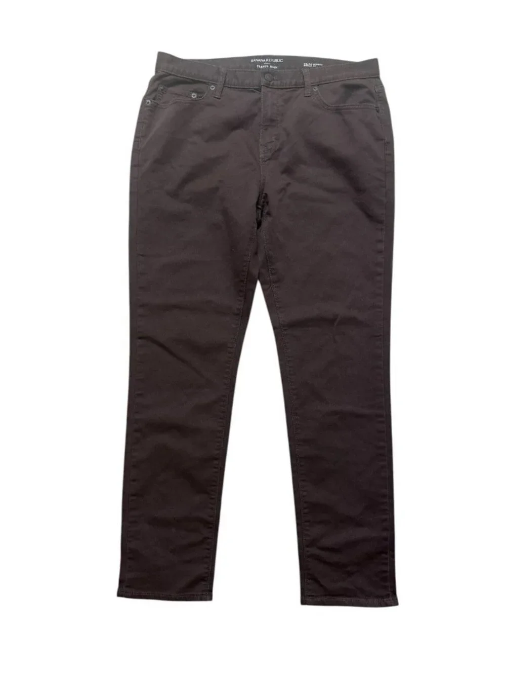 Banana Republic Travel Pants Brown Athletic Fit 32x32 Stretch